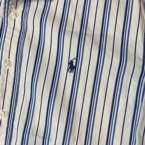 Ralph Lauren long-sleeve, button-down shirt, Classic Fit Striped Oxford Shirt - Picture 6 of 7